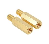 15/20/30pcs Hex Brass Spacer Standoff M2.5 M3 M4 PCB Support Male Female Board Spacing Screw Column Pillars Spacers Bolt(8mm (20pcs),M2.5 (thread 5mm))