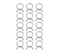 15/25pcs 15/16/17/18/19/20/22/24/26/28/30mm Double Wire Spring Hose Clamp for Air Hoses Water Pipes Vacuum(28mm 25Pcs)