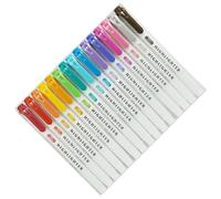 15/25Pcs Double Tip Highlighter Fast Drying Broad Obliqued Tip for Color Coding Scrapbooking Calendar Journal Notebook Highlighter Pen