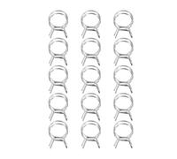15/25pcs Double Wire Spring Hose Clamp for Vacuum Air Hoses Water Pipes 5/6/7/8/9/10/11/12/13/14/15/16/17/18/19/20mm(12mm 25Pcs)