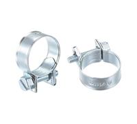 15/25pcs Fuel Line Pipe Hose Clamp Clip Injection Adjustable Tube Clamps for Plumbing Automotive(15-17mm 25Pcs)