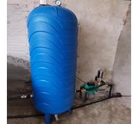 15/26/31/39/52/66/79/92/105/132 Gal Vertical Pressure Tank, Automatic PE Pressurized Water Tank Kit, for Well/Industrial Cleaning/Garden Watering(250L/66gal)