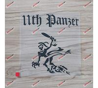 15.2cm Black 11th Panzer Division Decal Sticker Ghost WW2 Tanks German Panther Army Car Vinyl