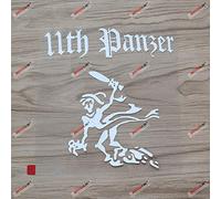 15.2cm White 11th Panzer Division Decal Sticker Ghost WW2 Tanks German Panther Army Car Vinyl