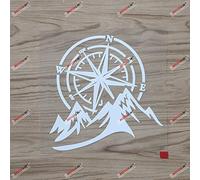 15.2cm White 4X4 Off Road Decal Sticker Mountain Compass Car Vinyl fit for Jeep Ford Chevy etc