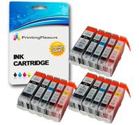15 (3 SETS) Compatible BCI-3 BCI-6 Ink Cartridges for Bubble Jet i860 i865 Pixma iP4000 iP5000 MP750 MP760 MP780 BJI-9100 - Large Black/Small Black/Cyan/Magenta/Yellow, High Capacity