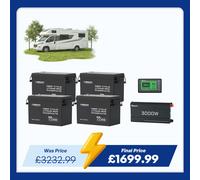 15.36kWh Off-Grid Power Kit | 3000W Inverter, 300Ah Batteies - no solar