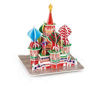 (#15) 3D Paper Jigsaw Puzzle DIY Craft World Architecture Model Improving Problem-Solving Ability Perfect Creative Gift for Kids