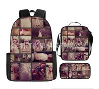 (15) 3pcs Taylor Swift Backpack 3D Printe Teens Shoulder Bags
