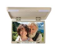 15.4 Inch Car Roof Monitor LCD Flip Down Screen Overhead Multimedia Video Ceiling mount Display(Beige)