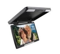 15.4 Inch Car Roof Monitor LCD Flip Down Screen Overhead Multimedia Video Ceiling mount Display(Black)