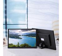 15.4-inch Digital Photo Frame, Remote Application Push, Smooth Playback, No Delay, Suitable for Multiple Scenes (Black)
