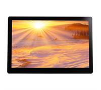 15.4-Inch Hd Digital Photo Frame - Mirrored Design, With Video, Music, And Photo Playback Functions,Black