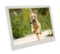 15.4 Inch HD LED Large Digital Picture Frame Digital Picture Frame with Remote Control, 1280x800P Digital Album, Gifts for Grandparents(White)