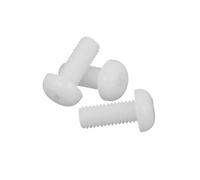 15-55pcs M2/M2.5/M3/M4/M5/M6/M8 Nylon Button Head Cross Recessed Insulated Machine Screws, M3x30mm(55pcs)