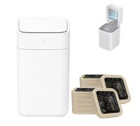 15.5L Motion Sense Activated Trash Can, Intelligent Sensor Trash Bin, Automatic Sealing and Bag Changing, Touchless Garbage Can with Lid, for Kitchen, Bathroom, Bedroom, Offices