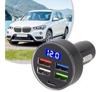 15.5w 4-port Usb-a 1-port Usb-c Car Charger with Qc 3.0 Pd For Rapid Charging for Plus Most Smartphones - Compatible with 12v-24v Vehicles Including Cars Suvs Trucks