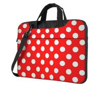 15.6 14 13 Inch Laptop Computer Shoulder Bag Carrying Case Cute Polka Dot