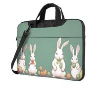 15.6 14 13 Inch Laptop Computer Shoulder Bag Carrying Case Easter Bunny