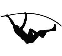 15.6 * 8.2CM Summer Sports Car Stickers High Jump Track and Field Covering The Body Reflective Vinyl Decals（2Pcs）