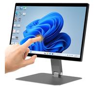 15.6" All-in-One Desktop Computers, FHD 180°Adjustable Touchscreen Win 11 Pro Industrial Computer Intel N100 8GB RAM/128GB ROM, HDMI 2.0 WiFi 5 Bluetooth 5.0 for Office/Automation/Kiosk/Bar/Warehouse