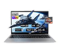 15.6" FHD IPS Gaming Business Laptop, 6 Cores AMD Ryzen 5 6600H, 32GB DDR5 RAM 2TB SSD(Beat i5-12450H, Up to 4.5GHz), 6-Cores 660M GPU, 100W Type-C, Fingerprint, Backlit Keyboard, 54Wh Battery, Win11