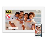 15.6“ FRAMEO Digital Photo Frame WiFi Digital Picture Frame with 32GB Storage 1920x1080FHD IPS Touch Screen Share photos & videos remotely via the Frameo app,Wall Mountable for Family