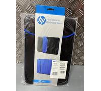 15.6" HP CHROMA REVERSIBLE LAPTOP COMPUTER SLEEVE CASE IN BLACK & BLUE