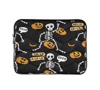 15.6 inch Laptop Bag - Playful Skeletons - Black