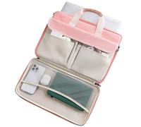 15.6 inch Laptop Computer PC Shoulder Bag Carrying Case, Water-Repellent Fabric Briefcase, Compatible with 15.6" Dell G15, 15" MacBook Pro, 15.6" HP Pavilion, 15" Razer Blade 15