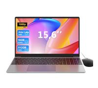 15.6 Inch Laptop, Quad-Core N95 CPU Up to 3.4GHz, 16GB RAM 512GB SSD, Full HD Display, Backlit Full-Size Keyboard, Numeric Keypad, 5G WiFi, BT5.0/Type-C/TF/HDMI/USB, Notebook Computer for Work/Study