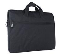 15.6 Inch Laptop Shoulder Bag, Full Protection Water Resistant Slim Briefcase Laptop Sleeve Case, Stylish Computer Handle Bag, for Business Travel (Black)