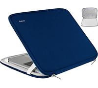 15.6 Inch Laptop Sleeve, Durable Shockproof Protective Cover Flip Case Briefcase Carrying Bag Compatible with 15.6" HP, ASUS, Lenovo, Acer, Notebook, Computer, Ultrabook, Chromebook, Blue