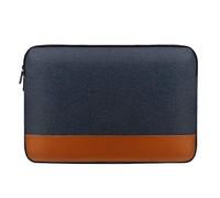 15.6 Inch Laptop Sleeve Protective Case Soft Oxford + PU Zipper Cover Carrying Bag Compatible for Notebook Tablet Ultrabook Chromebook of Dell HP ThinkPad Lenovo Asus Acer Samsung,Navy