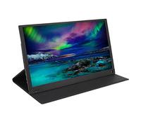 15.6 Inch Portable Monitor, 4K 1080P HD Computer Display, HDR IPS Gaming Monitor with Leather Case for PS, Mobile Phones, Computers, Laptops
