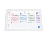 15.6 Inch Smart Digital Calendar HD Touchscreen WiFi Family Planner Digital Photo Frame Display with APP for 9.0 (Pure White)