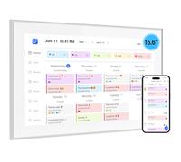15.6 Inch Smart Digital Calendar & Wall Planner Digital Calendar - 1920x1080 IPS Touch Screen Display, Wall & Desk Family Planner, Sync Schedules & Share Moments via App from Anywhere