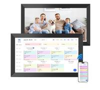 15.6 Inch Smart HD Electronic Calendar, Digital Calendar Chore Chart, Built in 32GB Memory, Auto-Rotate, Wall Mount, for Entryway Household Daily Outing & Bill Payment Reminder(Black)