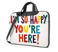 15.6 Laptop Case Laptop Case 16 Inch Welcome: Happy To Have You Here! Laptop Bag Black Bag Laptop Backpack Women(29x40cm)