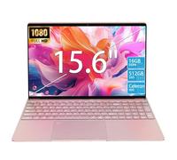 15.6" Laptop Computer, N95 Processor (4C4T, 1.7-3.4GHz) Gaming Laptop 16GB RAM 512GB PCIe SSD, FHD Display, Backlit Keyboard, Fingerprint Unlock, Students Business Laptop PC Win11 Pro OS,Rose Gold