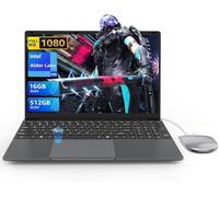 15.6" Laptop PC Quad-Core N95 Processor Laptop Computer Up to 3.4GHz,16GB DDR4 512GB SSD UHD Graphics Netbook with Webcam,Touch ID Support WiFi, BT