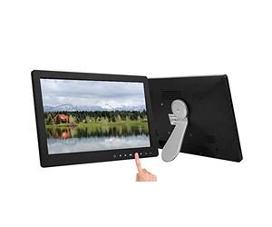 15.6" Photo Frame, 1600X900 Hd Ips Display Hd Electronic Album With Remote Control, Support Usb And Sd Card - Exhibition Advertising Player,Black-17.3 INCH