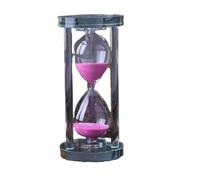 15-60 Minutes Hourglass Sand Timer Kitchen Modern Crystal Sandglass Clock Tea Timers Home Decoration Gift for Kitchen(Pink,60mins)