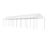 vidaXL Gazebo with Roof White 15.61x2.28x2.69 m Polyethylene