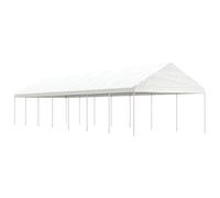 vidaXL Gazebo with Roof White 15.61x4.08x3.22 m Polyethylene