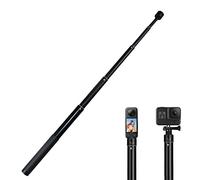 15-66.2 inch Invisible Long Selfie Stick,1/4" Extended Monopod Pole Compatible with GoPro Hero 13 12 11 10 9 8 7 Insta360 X5 X4 AKASO EK7000 Brave 4 7 LE DJI Osmo Action 5 Pro 4 ODDV Action Camera