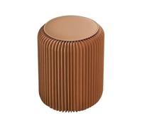 15.7" Folding Paper Stool - 660 lb Capacity Eco-Friendly Kraft Honeycomb Design Portable 2" Ottoman & Side Table for Living Room Camping Office & Parties (Brown 52x36cm)