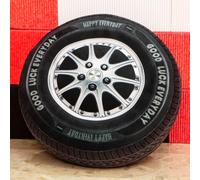 15.7 Inch Big Creative 3D Simulation Wheel Plush Pillow,Soft Car Tire Pillow Wheel Toy Outdoor Cushions for Car Owners,Clever Boy's and Girl's Room Decor