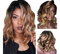15.7 inch Ginger Wig with U Part Women Ginger Synthetic Glueless Curly Wig Human Hair Ladies Wigs UK Real Hair for Older Women Wear and Go Glueless Human Hair