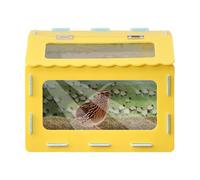 15.74 x 11.81 x 11.81 Inch Snake Pool with Clear Viewing Panel - Reptile Enclosure | Large Capacity Landscape Habitat for Small Hamsters, Hedgehogs, Turtles, Frogs, Chicks